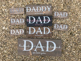Father's Day Gift | Rustic Wood Dad Sign | Family Wall Sign | Family Sign Gift Idea | Dad Gift From Kids