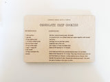 Custom Wooden Recipe Card
