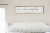 Me and You sign | Me and You lyric song sign | Master bedroom wall decor | Master bedroom sign | Farmhouse bedroom decor | Wood framed sign