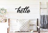 Hello wood cut out words | Wood word cut out | Laser cut wall decor | Wooden wall art | Wooden words | Cut out home decor,