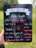 First Day of School Sign | Last Day of School Sign | Back To School Chalkboard | Chalkboard Back to School | Back to School Dry Erase Board
