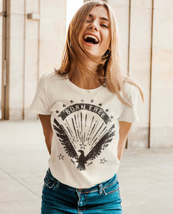 Born Free Tee | American shirt | Women’s T Shirt | T Shirts For Women | Women's Shirts | Women's Tee | Born Free