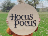 Hocus Pocus 3D Halloween Sign