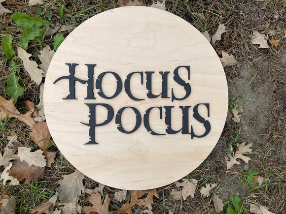 Hocus Pocus 3D Halloween Sign