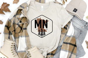 Minnesota Trees Unisex shirt | Minnesota Tee | Minnesota Shirt | Minnesota State Tee | Visit Minnesota | Adventure Apparel