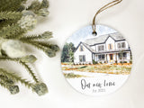 Custom Home Ornament | Our first home Christmas Ornament | House Personalized Christmas Ornament Gift | Housewarming Ornament