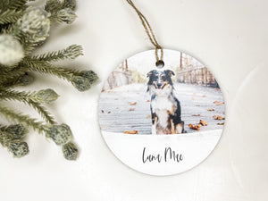 Custom Pet Ornament | Custom Dog Ornament |Pet Ornament |Dog Photo Gift | Custom Christmas Personalized Pet Ornament | Pet Memorial Ornament