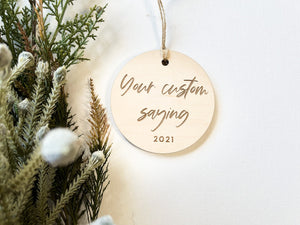 Personalized Christmas Ornament, your custom Ornament, Custom Christmas Ornament, Engraved Ornament