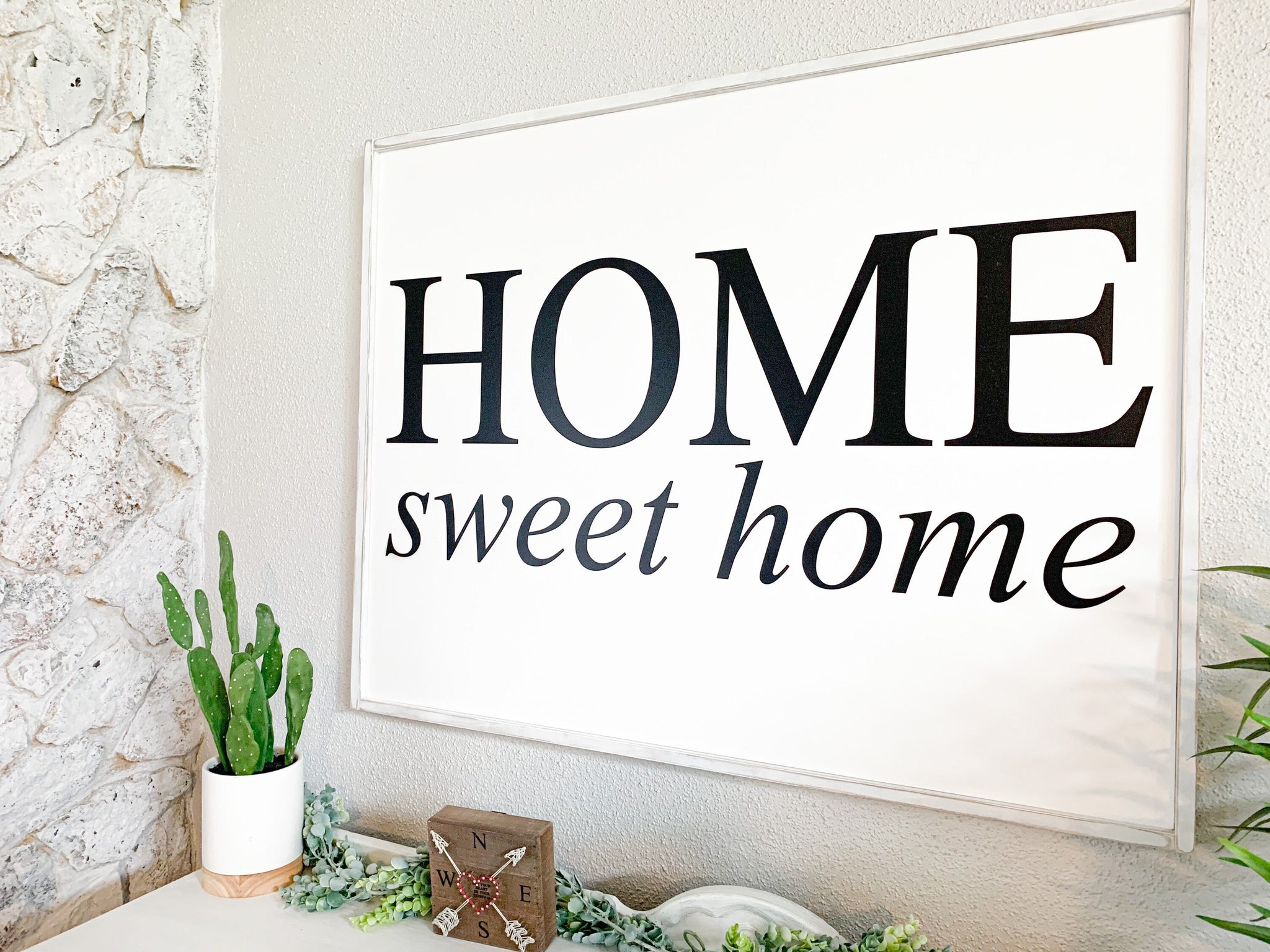 Home Sweet Home Large Sign, Above Couch Sign