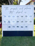 The people and places that shaped us Wedding Wall Cutout | Wedding wall cut out