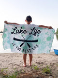 Lake Life Towel | Custom Pool Towel | Personalized Beach Towel | Custom Towel | Beach Towel for Kids