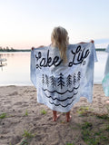 Lake Life Towel | Custom Pool Towel | Personalized Beach Towel | Custom Towel | Beach Towel for Kids