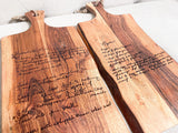 Personalized Cutting Board | Engraved Cutting Board | Custom Cutting Board | Engraved Recipe Cutting Board | Housewarming | Wedding Gift