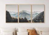 Set of 3 Nature Art | Set of 3 Mountain Wall Art | Landscape Print Set | Lake Mountain Set | 3 Piece Wall Art | 3 Piece Framed Wall art