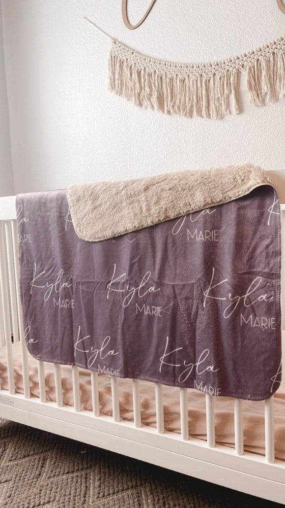 Personalized Name Sherpa blanket | Monogram Blanket | Personalized Blanket | Custom Blanket | Name Blanket