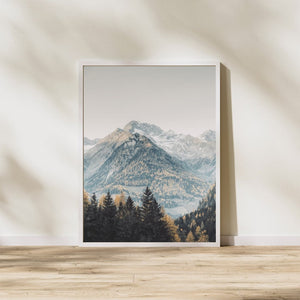 Mountain Nature Art | Mountain Wall Art | Landscape Print Set | Lake Mountain Set | Wall Art | Landscape Framed Wall art