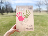 Personalized Mother’s Day Gifts | Custom Hand Print Sign for Mom | Gifts for Grandma for Mother’s Day