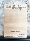 Personalized Father’s Day Gifts | Custom Hand Print Sign for Dad | Gifts for Grandpa for Fathers Day