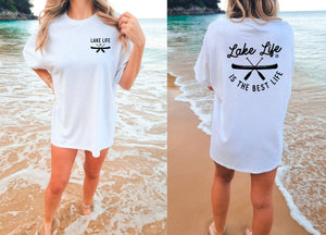 Double sided Lake Life Shirt | Lake Life Shirt | Retro bubbly Minnesota Lake Shirt | Lake Lover Shirt | Women’s T Shirt